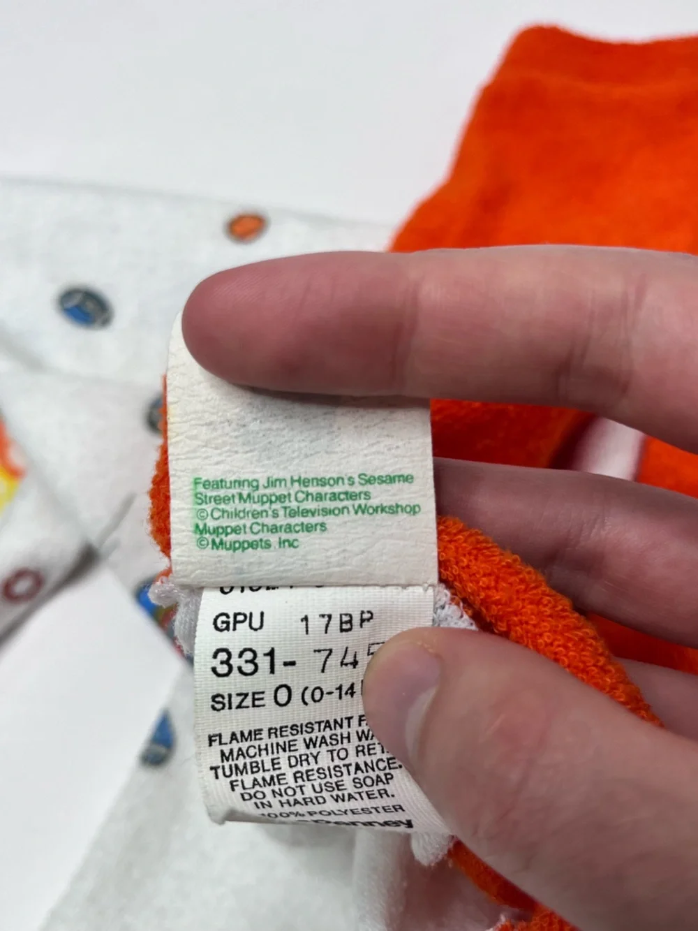 VINTAGE Sesame Street Onesie 70’s size 0 (0-14lbs)